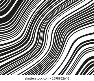 Line art pattern. Banner template. B&w lines in trendy style on white background. Elegant background. Corporate identity branding template. Vector art.