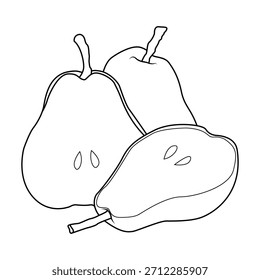 A arte da linha da pera