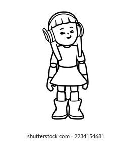 line art pkxd vector character