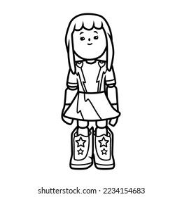 line art pkxd vector character