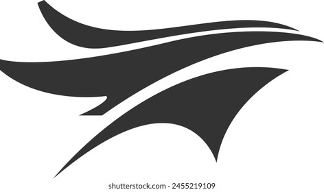 line art plane logo design	