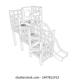 公園 遊具 イラスト 線画 Hd Stock Images Shutterstock