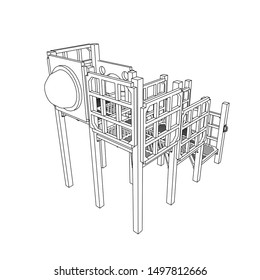 公園 遊具 イラスト 線画 Hd Stock Images Shutterstock