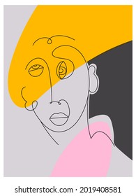 Line art portrait face character drawing,sketch,engraving,line vector illustration. Luxury design for book,card,cover,home decoration,art prints.
