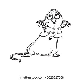 
Arte de línea Arte vectorial de conejo - conejo Material obturador de dibujos 