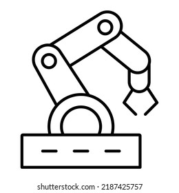 line art Robot Arm icon