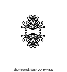 Line Art Rose Flower Woman Face Beauty Logo Design
