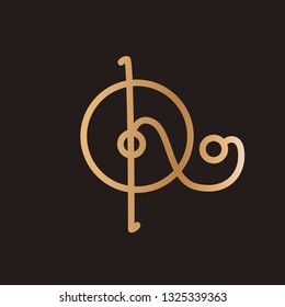 Line art sacral geometry alchemy symbol icon in modern style. Can be used for fluent design poster, electronic music technology cover, flyer, logo, t-shirt print.