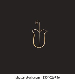 Line art sacral geometry curved contour alchemy symbol icon in modern style. Can be used for fluent design poster, tattoo concept, electronic music technology cover, flyer, logo, t-shirt print.
