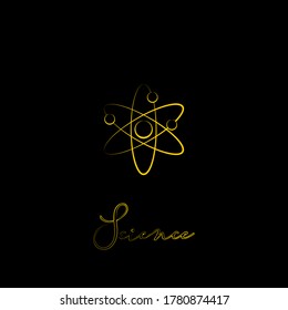Line art of Science icon vector illustration. good template for science or icon design.