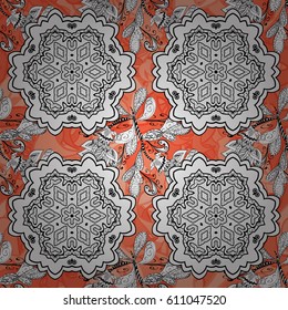 Line art seamless border for design template. Eastern style element. Golden outline floral decor. Vector illustration for invitations, cards, web page. 