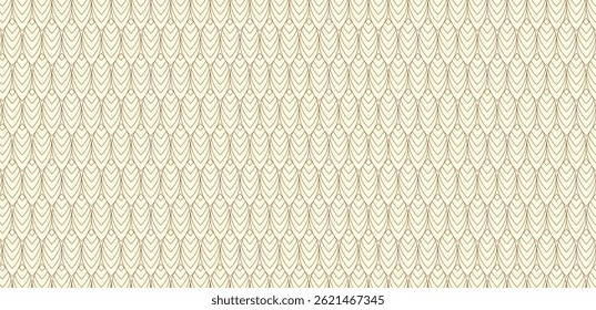 Line art seamless and minimal geometric vector pattern design in a golden vibe. Elegant Gold Geometric Ornament.
