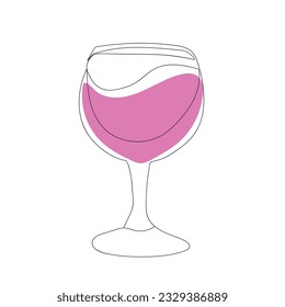 Line art Set with drinks . beer one line. Stock vector illustration of a light alcoholic.