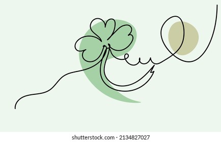  line art shamrock line doodle line art of happy saint patrick's day s