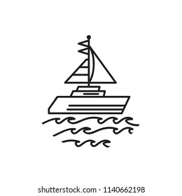 Line Art Ship Eps.10