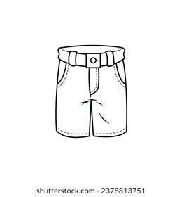The Line Art of Short Pants