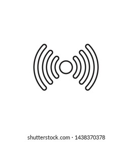line art signal, wifi icon vector design