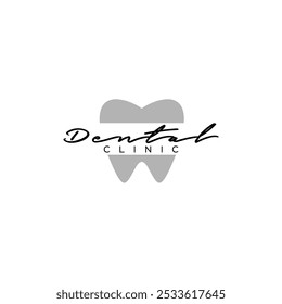 Logotipo dental da carta de assinatura da LINE ART; Logotipo dental moderno, único, simples e técnico lettermark para dentista, ortodônticos e marca de pasta de dente. Transmite serviços elegantes, decolados, estilosos e profissionais.