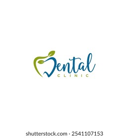 Logotipo dental da carta de assinatura da LINE ART; Logotipo dental moderno, único, simples e técnico lettermark para dentista, ortodônticos e marca de pasta de dente. Transmite serviços elegantes, decolados, estilosos e profissionais.