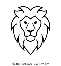 line art silhouette animals and white background