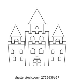 The Line Art of Simple Castle