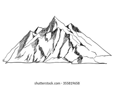  Mountain Line Drawing Images Stock Photos Vectors Shutterstock