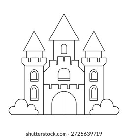 The Line Art of Small Count Castle