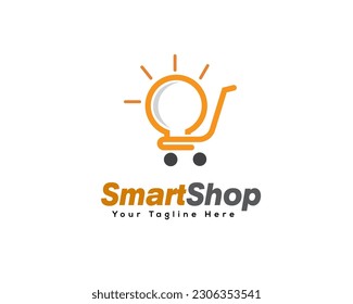 line art smart shop icon symbol logo design template illustration inspiration