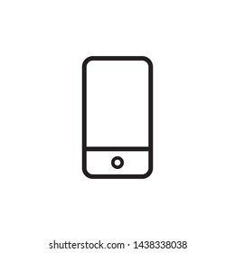 line art smartphone icon vector design