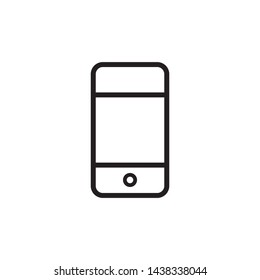 line art smartphone icon vector design