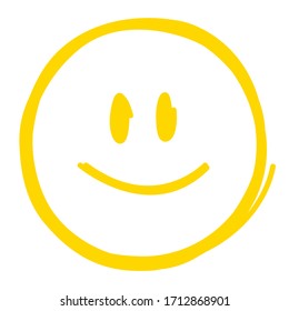 Line Art Smiley Face Vector Illustration Stock Vector (Royalty Free ...