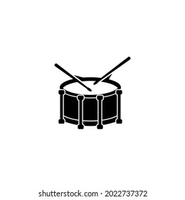 Line Art snare drum Logo design vector