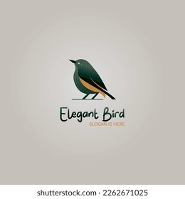 line art sparrow bird logo vector illustration design, minimalist bird icon symbol