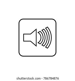 line art speaker icon