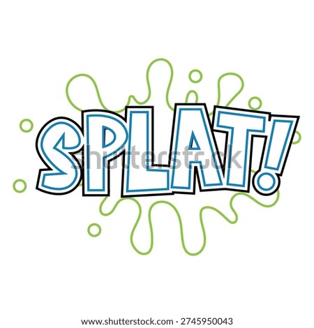 The Line Art of Splat Comic Effect