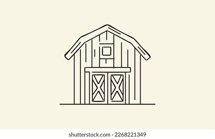 diseño de logotipo estable de arte de línea
