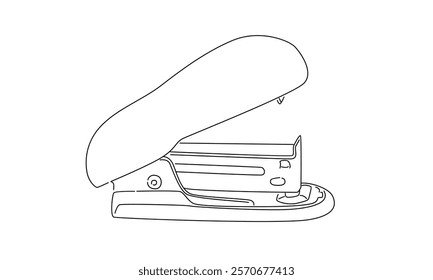 line art of stapler illustration