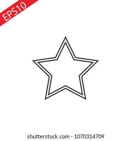 Line art Star icon