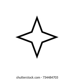line art star icon 