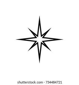 line art star icon, star icon