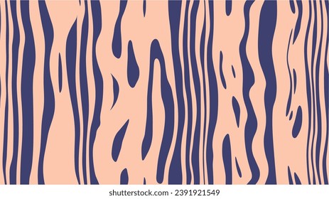 Line art. Stripe tangled texture with many lines. Abstract background with wavy lines pattern. Waves, swirl, twirl pattern. Tiger monochrome seamless pattern.