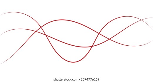Line art striped graphic template. Curve wave seamless pattern. Minimalist abstract background with smooth wavy line patterns. eps 10