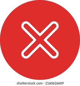 line art stroke icon design style close delete remove 