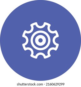 línea de arte trazo de iconos estilo de diseño configuración de la web de la rueda 
