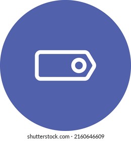line art stroke style design icon of tag shopping 