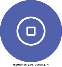 icono de diseño de estilo de trazo de línea de la interfaz de parada 