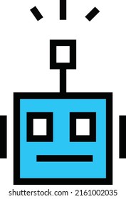 Line Art Stroke Style Designed technology concept  
