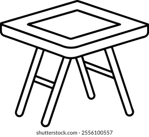 a line art table icon