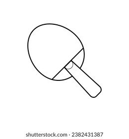 The Line Art of Table Tennis Racket