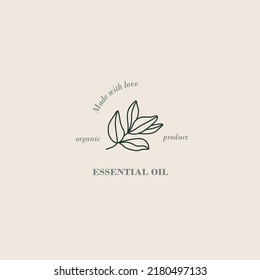 Line art tea tree melaleuca logo